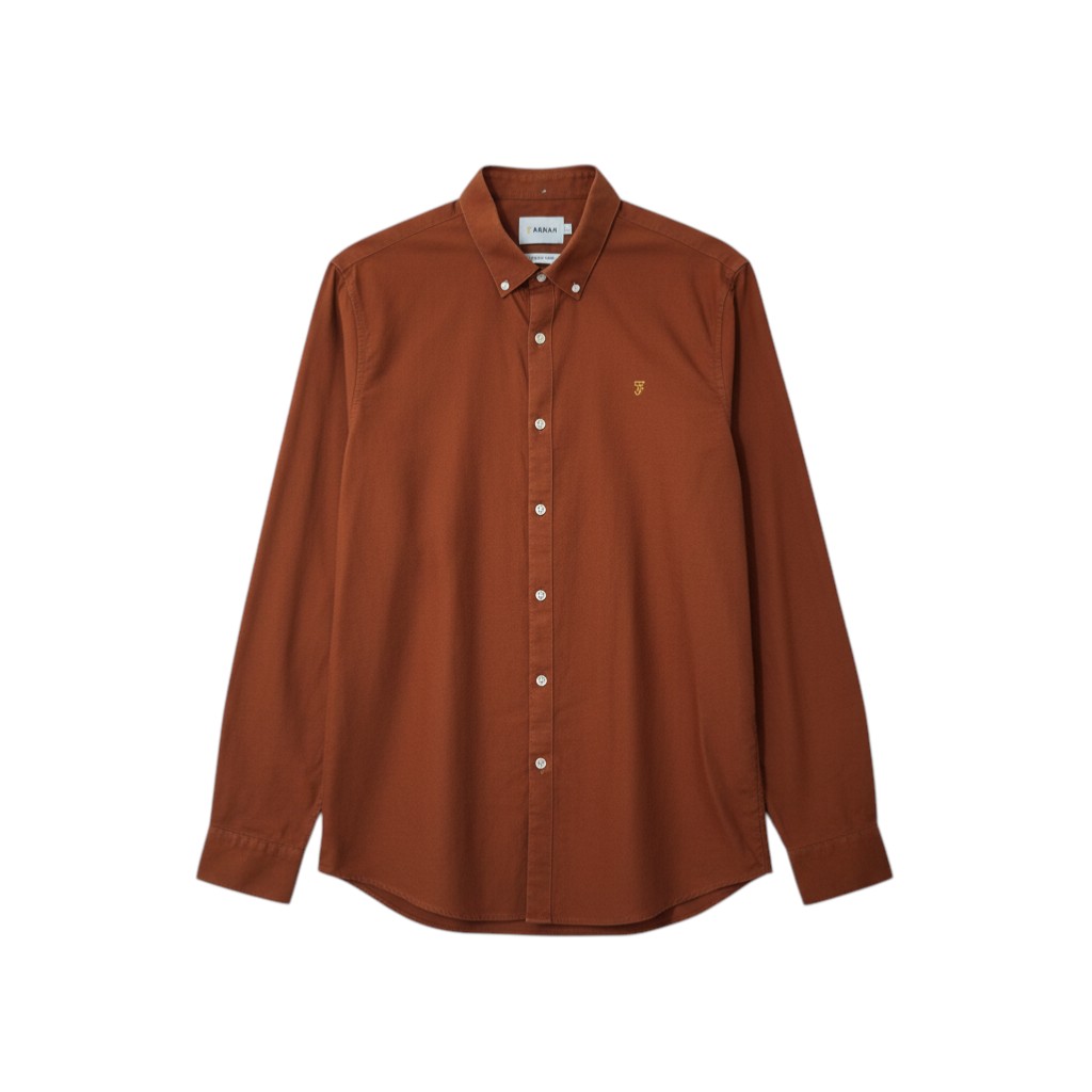 Rust Button-Down Shirt