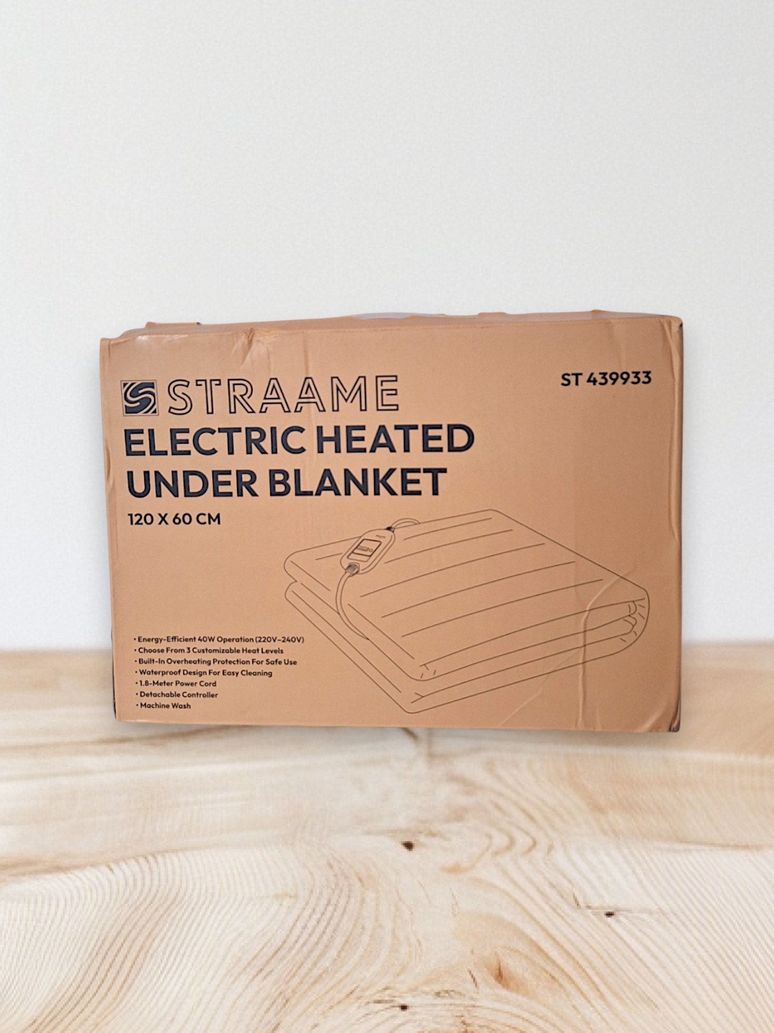 New Straame Electric Heated Under Blanket -120cm x 60cm
