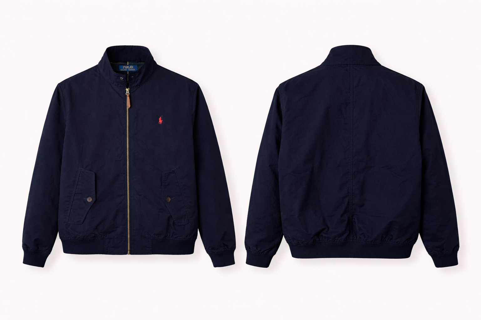  New Gents Navy Ralph Lauren Harrington Jacket - Size M/L