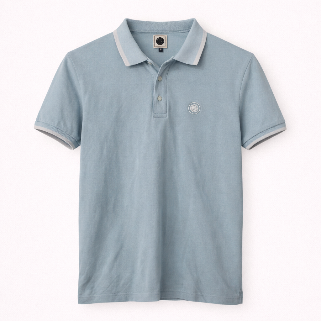 Pre-loved Pretty Green Classic Blue Polo Shirt - M