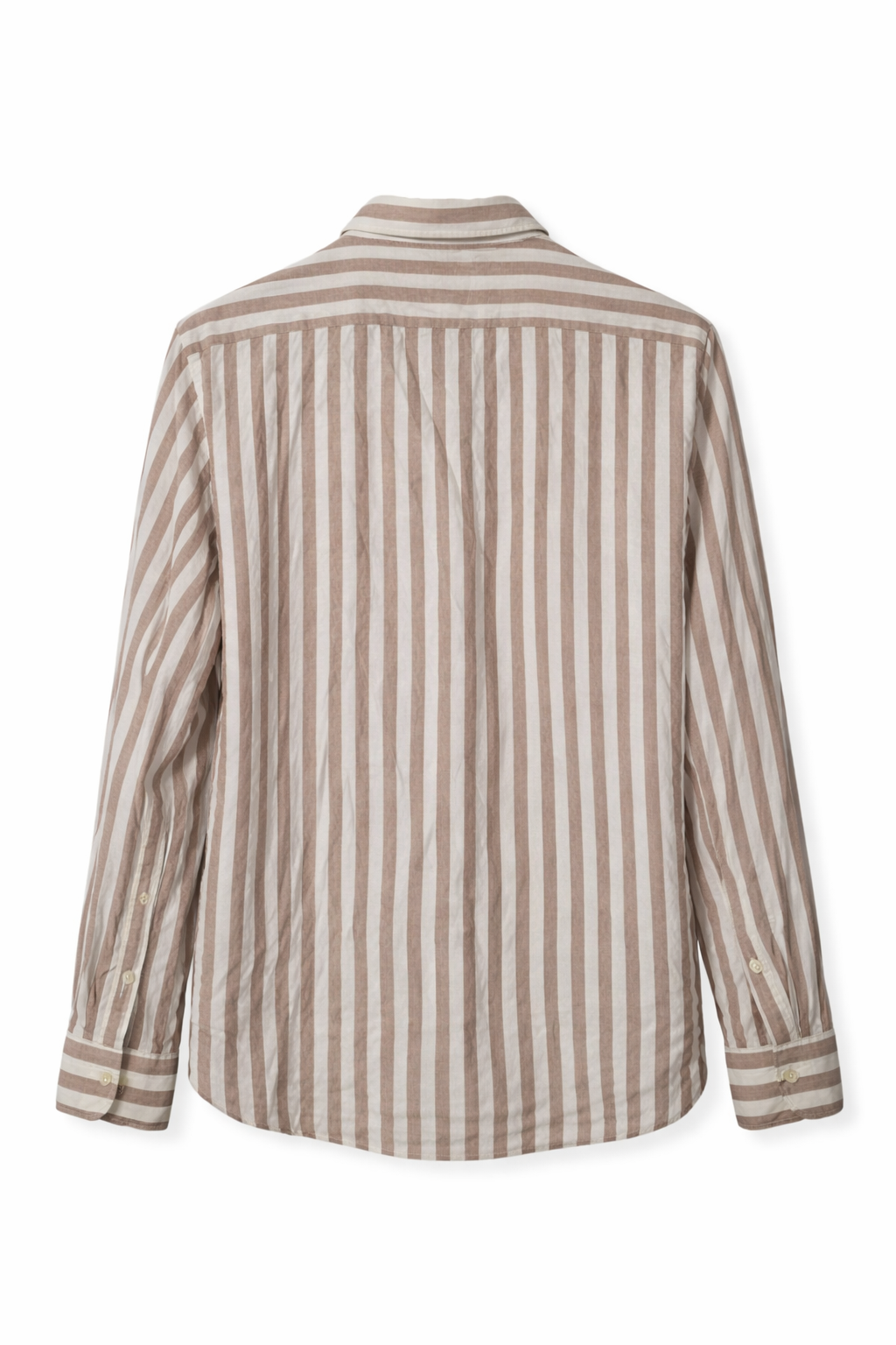 Pre-loved Luigi Borrelli Napoli Striped Linen Shirt -L