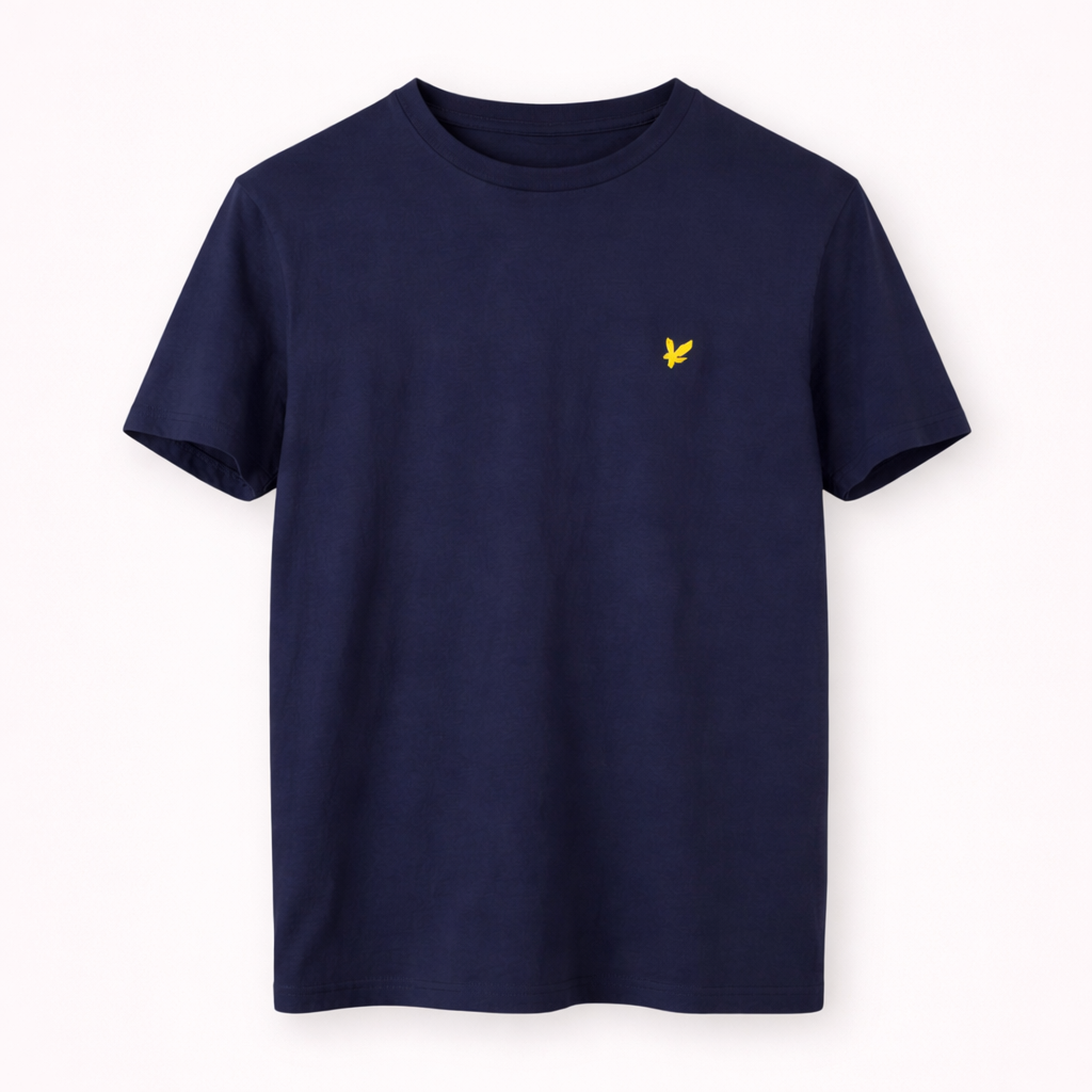 Pre-loved Lyle & Scott Classic Navy T-Shirt - M