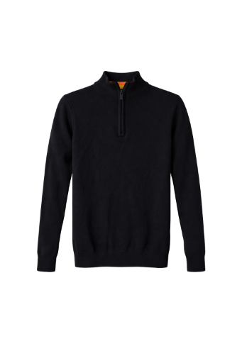 Pre-loved Next Black Quarter-Zip Sweater - 14yrs