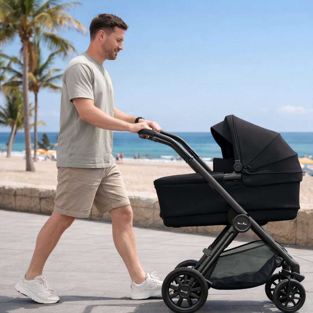 Silver Cross Reef 2 Stroller (Chasis & Seat)Luxury Urban Baby Stroller