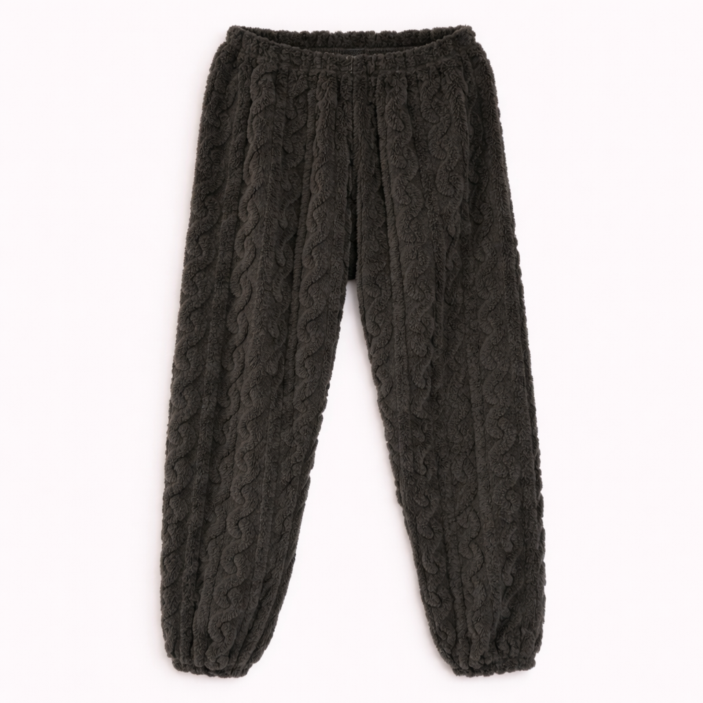Pre-loved Cable Knit Fleece Pants - S