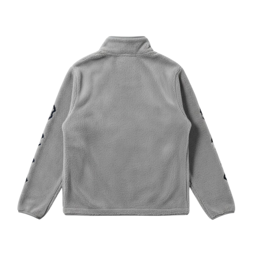 Fashion Gray Fleece Zip-Up Set - Size 3XL