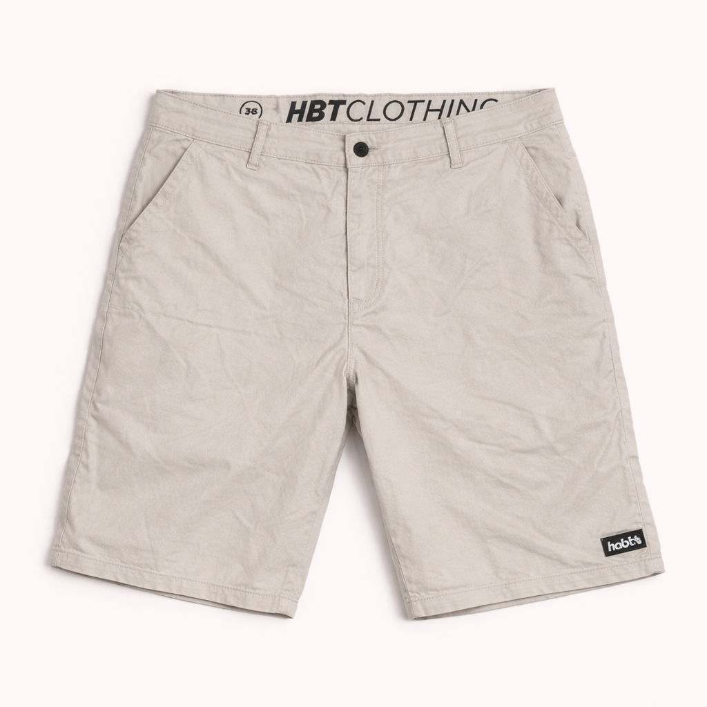 Pre- Loved Men's Classic Beige Chino Shorts - 38