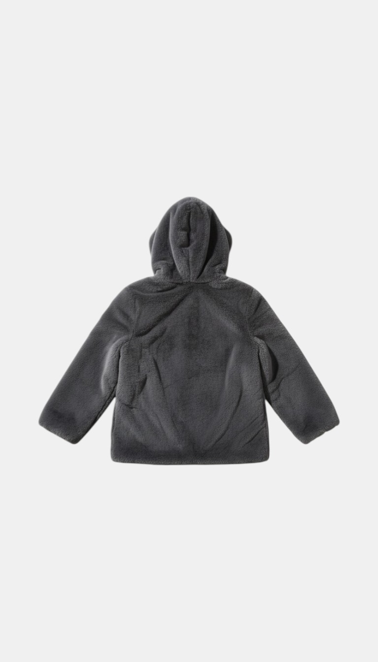 Pre-loved Primark Grey Fleece Hooded Jacket - XL