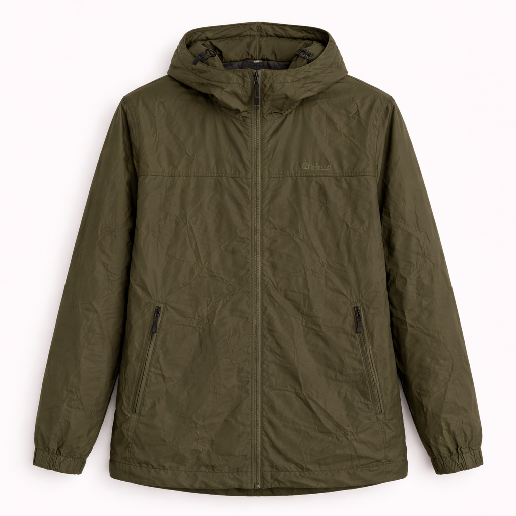 Moutain Warehouse Olive Hooded Windbreaker - M