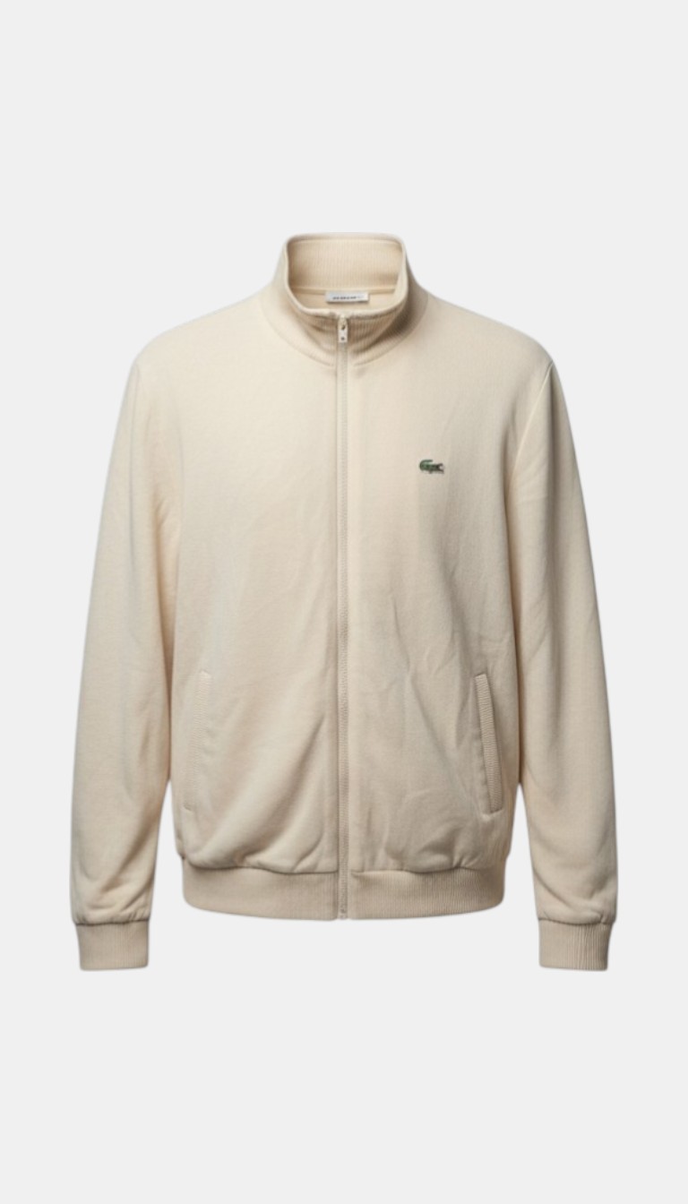 Pre-loved Lacoste Reversible Classic Zip-Up Sweatshirt - Size M