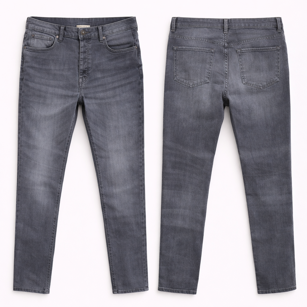 New Paul Hunter Men's Grey Slim Fit Jeans