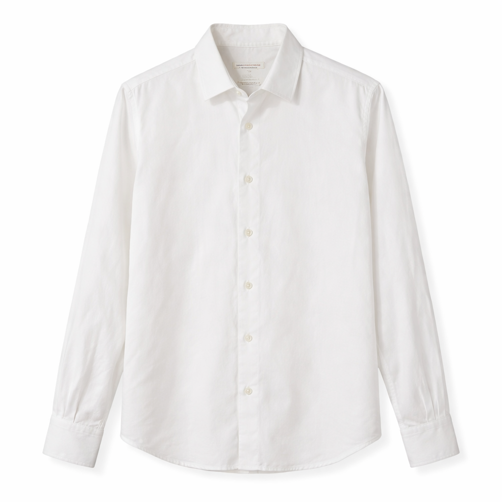 Pre-loved Luca Faloni Classic White Oxford Shirt - 40(15 3/4)