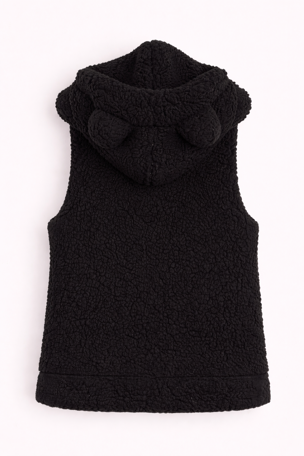 Pre-loved FB Sister Black Teddy Fleece Vest - Size S