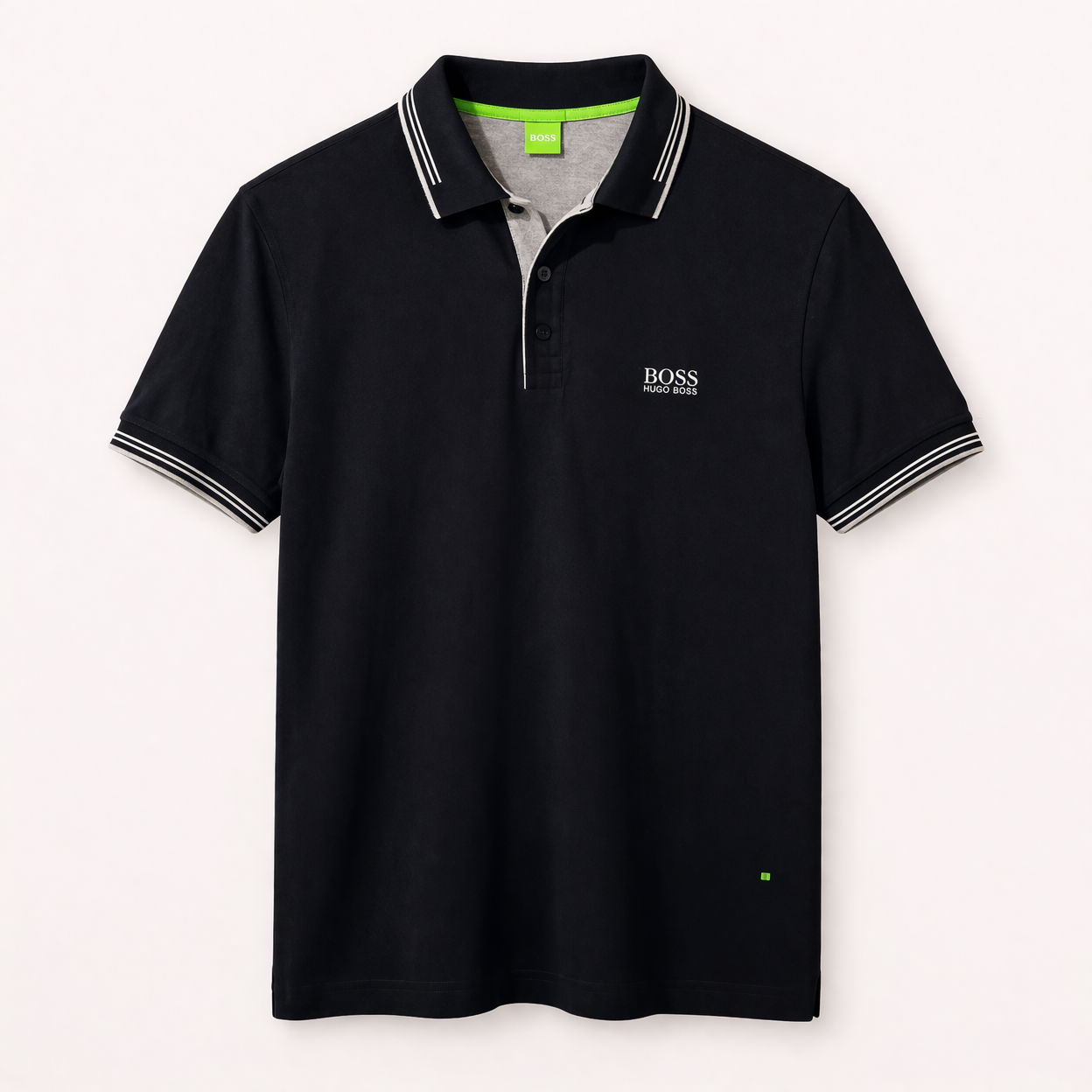 Pre-loved Hugo Boss Classic Black Polo Shirt - M (Slim Fit)