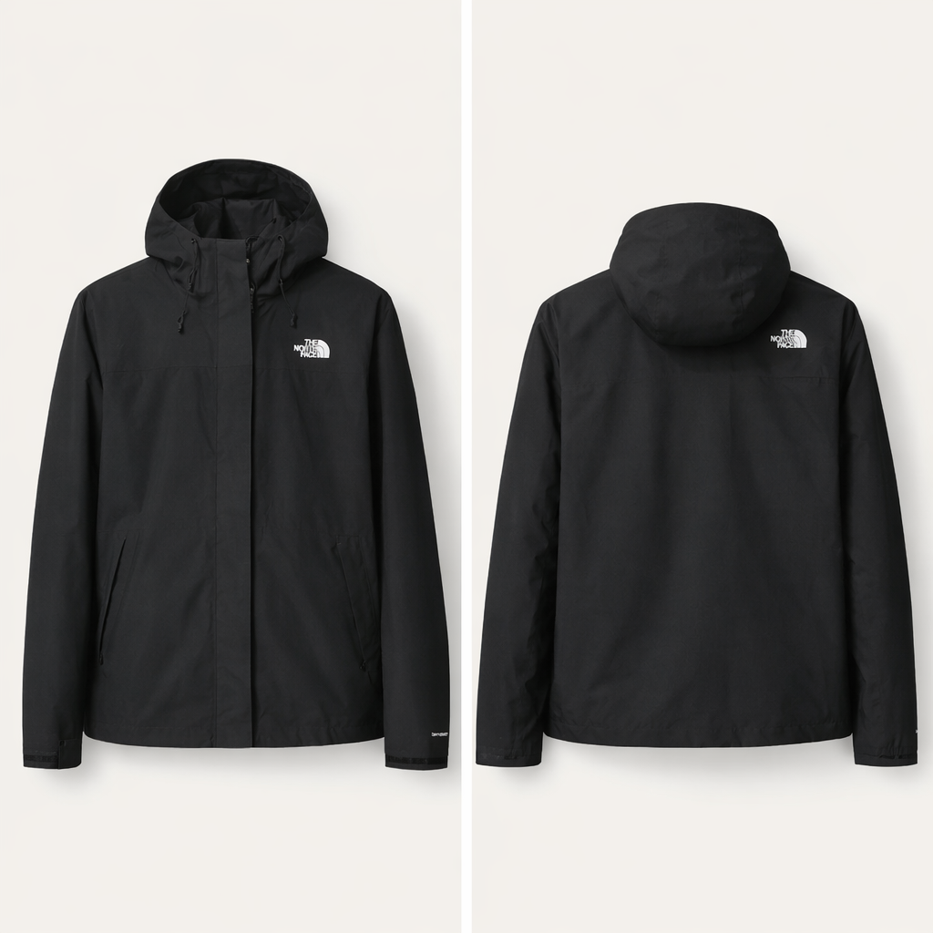 Pre-loved The North Face Black Waterproof Jacket Size L