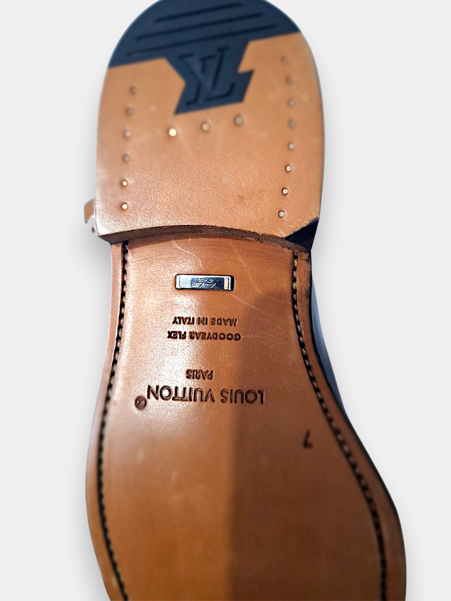 Brand New Pair Of Louis Vuitton Varenne Chelsea Ankle Boots In Blue Leather/ Size 7