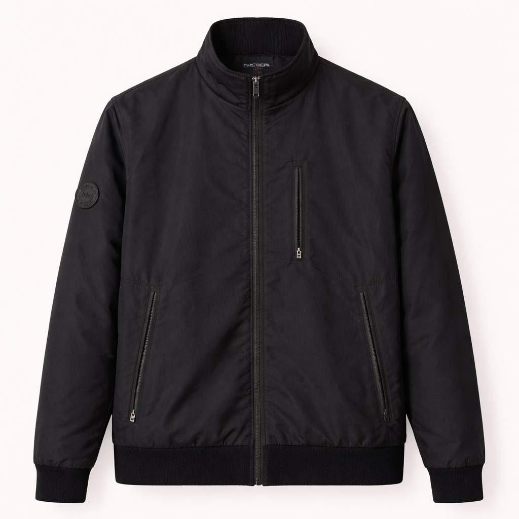 Tactical 100 Men's Black Bomber Jacket - S