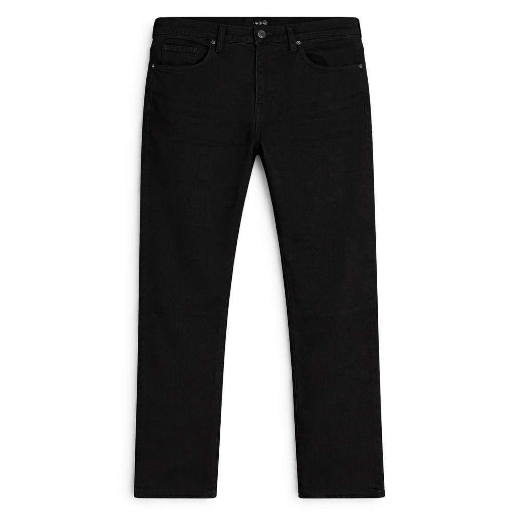 New Emporio Armani J45 Regular Fit Black Jeans, W33 X L32
