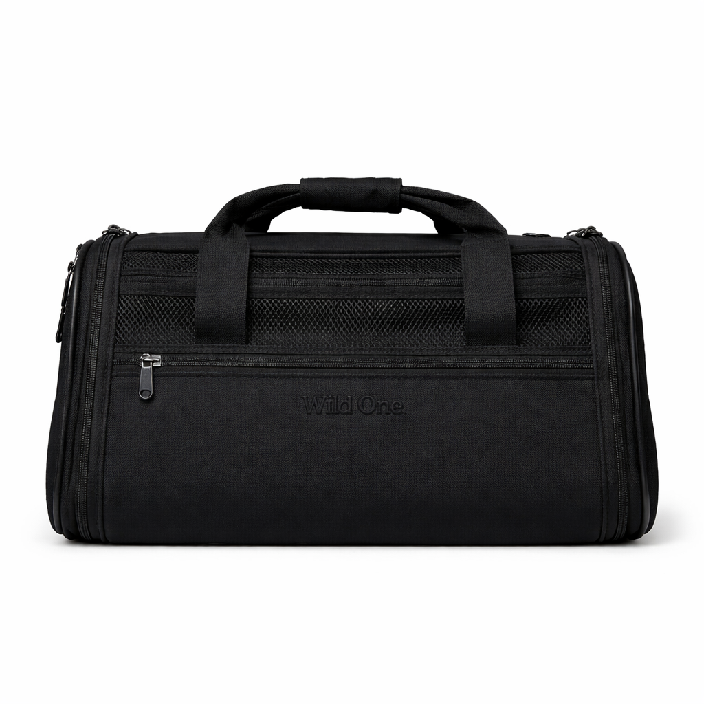 Pre-loved Wild One Air Travel Pet Carrier Black /Portable Pet Carrier