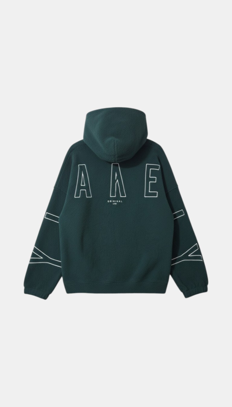 Pre-loved  Dark Green Hoodie - Size L
