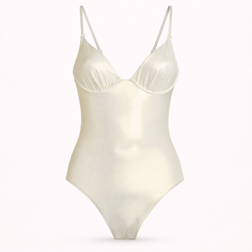 Shimmer Satin Bodysuit