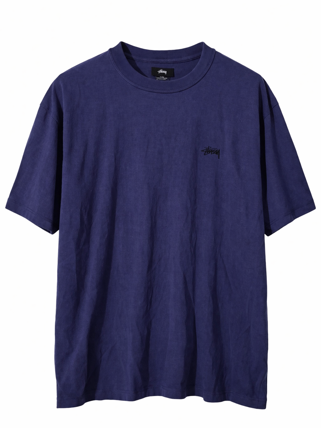 Pre-loved Stussy Classic Navy T-Shirt - M