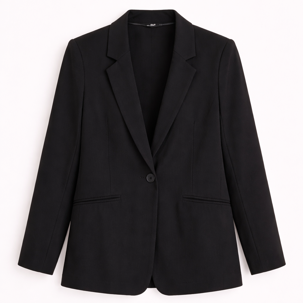 Pre-loved F&F Classic Black Blazer - Size 14