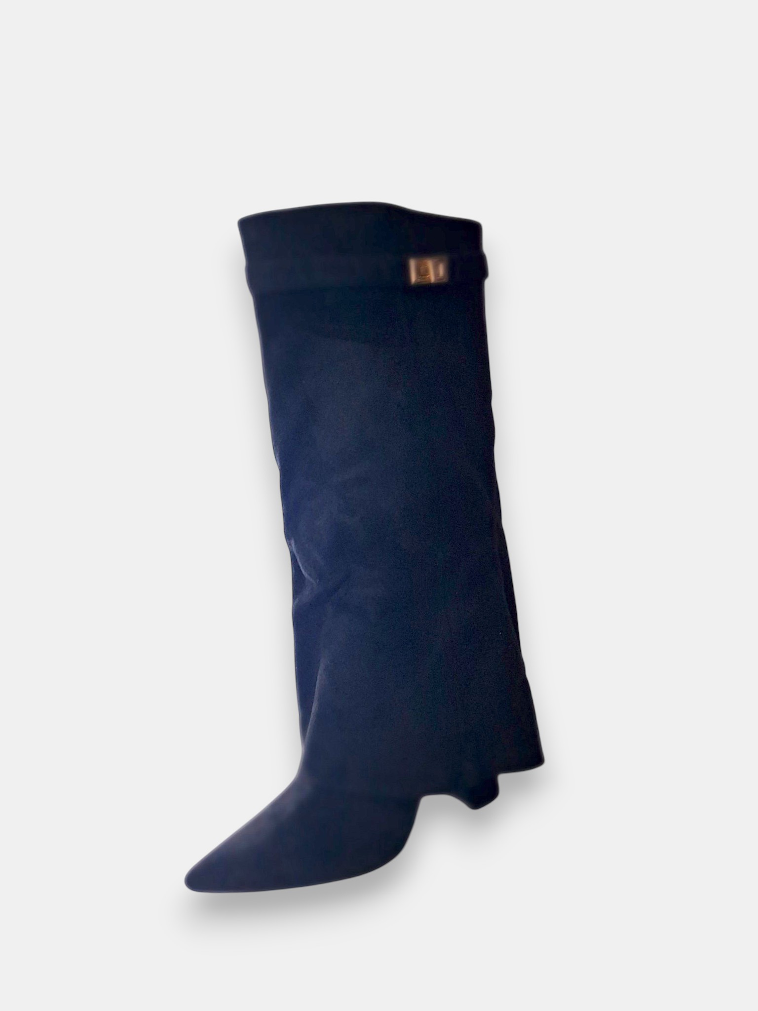 Ladies New Block Heel Knee Length Boot / Size Uk 8