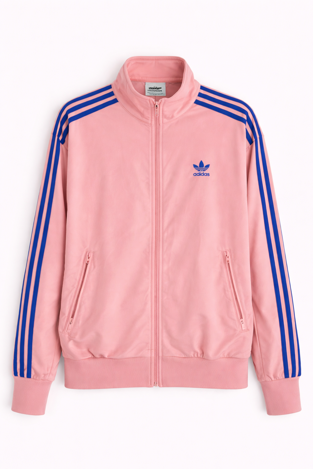 Pre-loved Pink Vintage Firebird Adidas Track Jacket - Size L