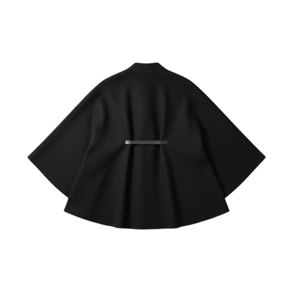 New Ladies Hl London Fleece Poncho With Belt