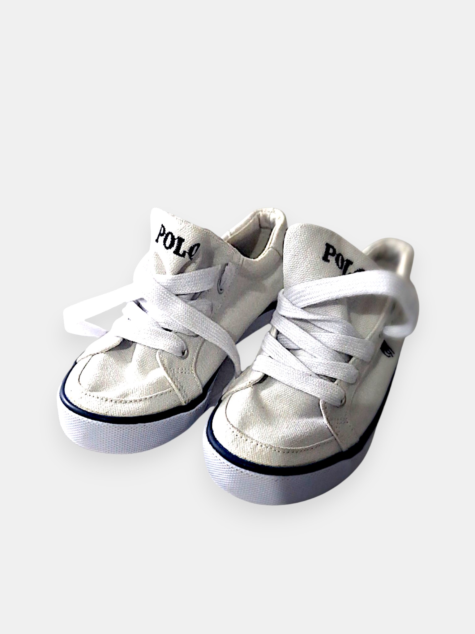 New Polo Ralph Lauren White Trainers, Childrens Uk 12