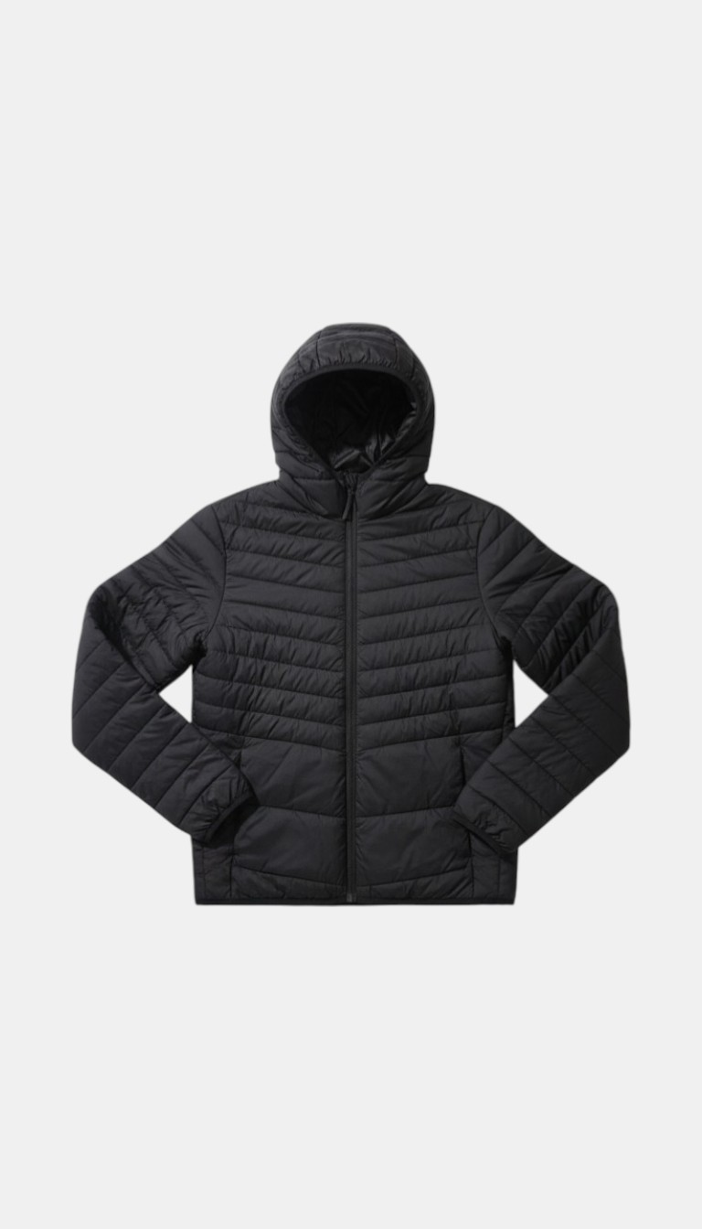 Pre-Lloved Jack & Jones Men's Black Puffer Jacket -Size M
