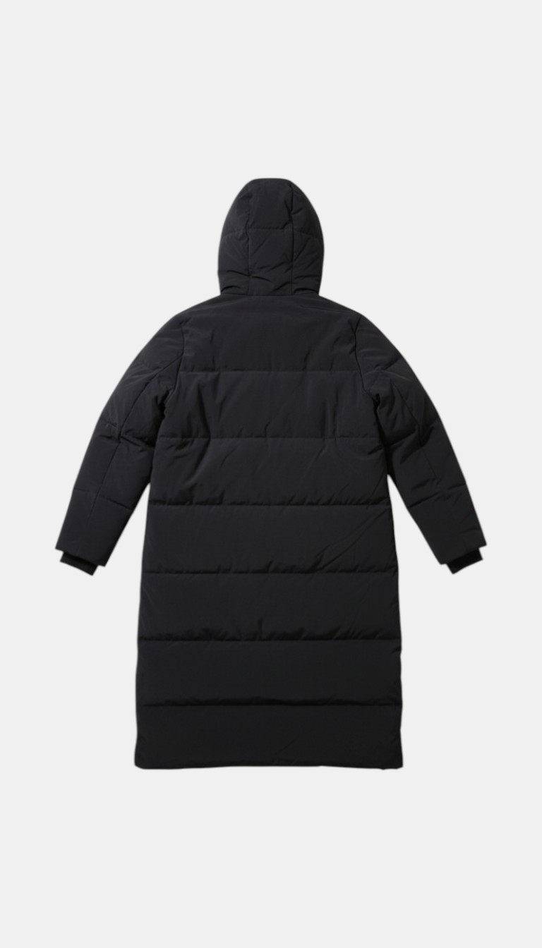 Zara Long Ladies Black Puffer Jacket- Size S