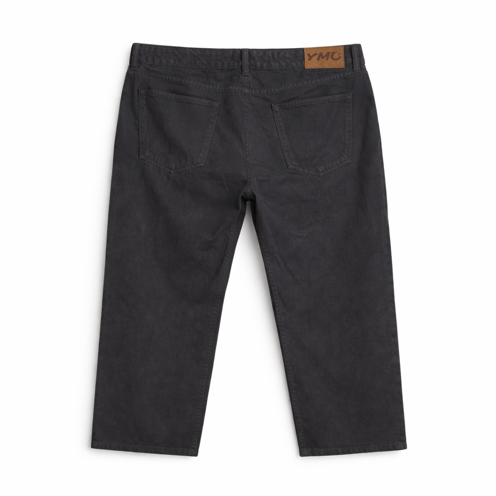 Pre-Loved YMC .Men's Black Cropped Jeans - Size L 