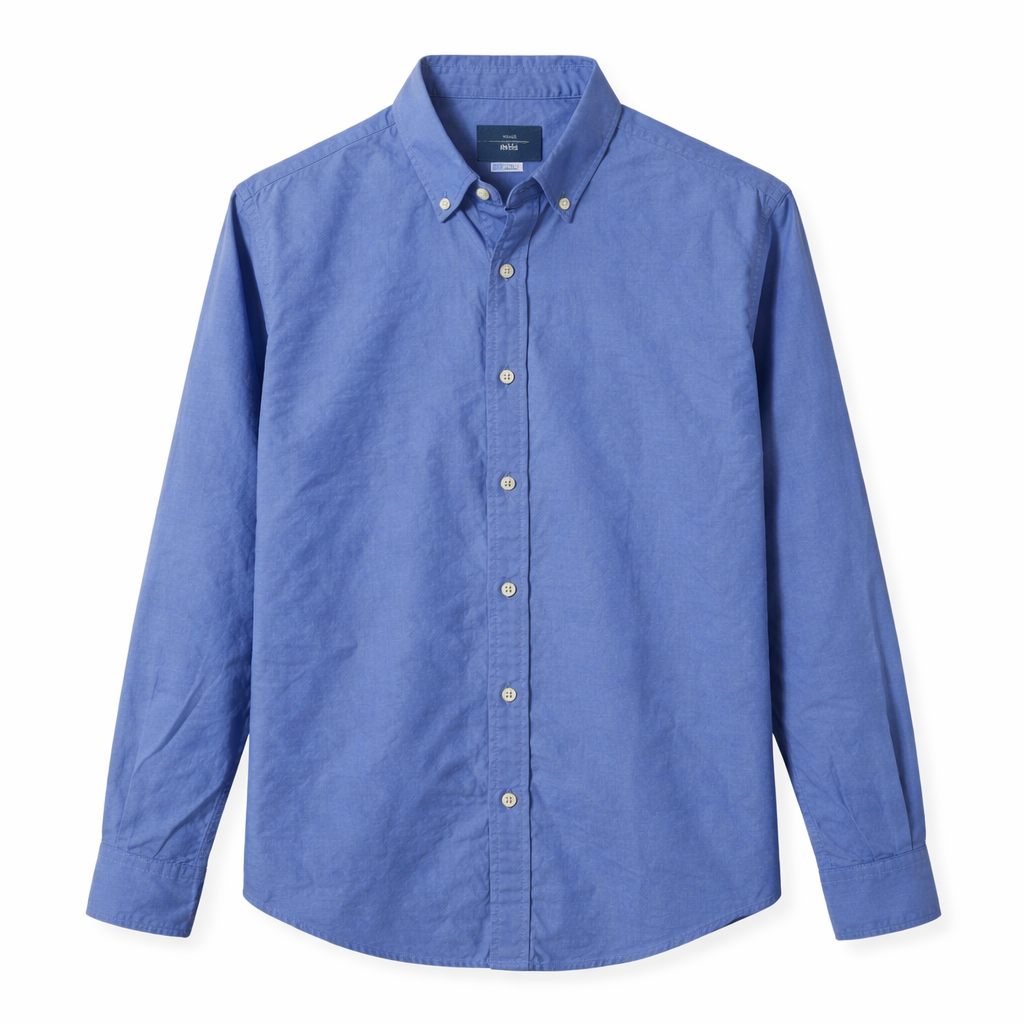 Pre-loved Moss Classic Blue Oxford Shirt - L
