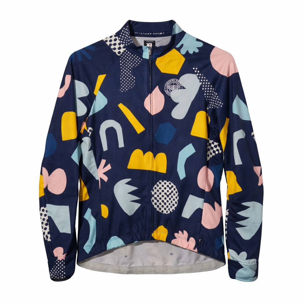 Pre-loved Victory Chimp Abstract Pattern Cyclist Top - XL