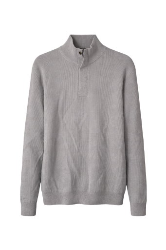 Pre-loved Paul Hunter Men's Grey Quarter-Zip Sweater - XL