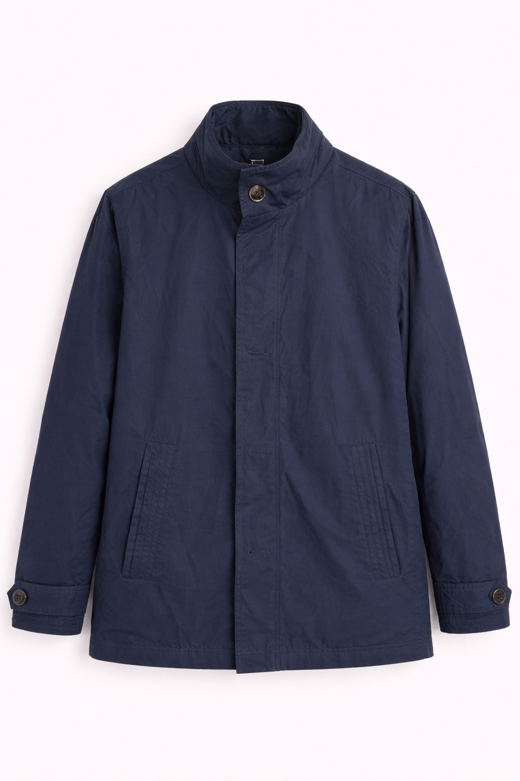 Pre-loved Samuel Windor Men's Navy Lightweight Shower proof Jacket - Size L