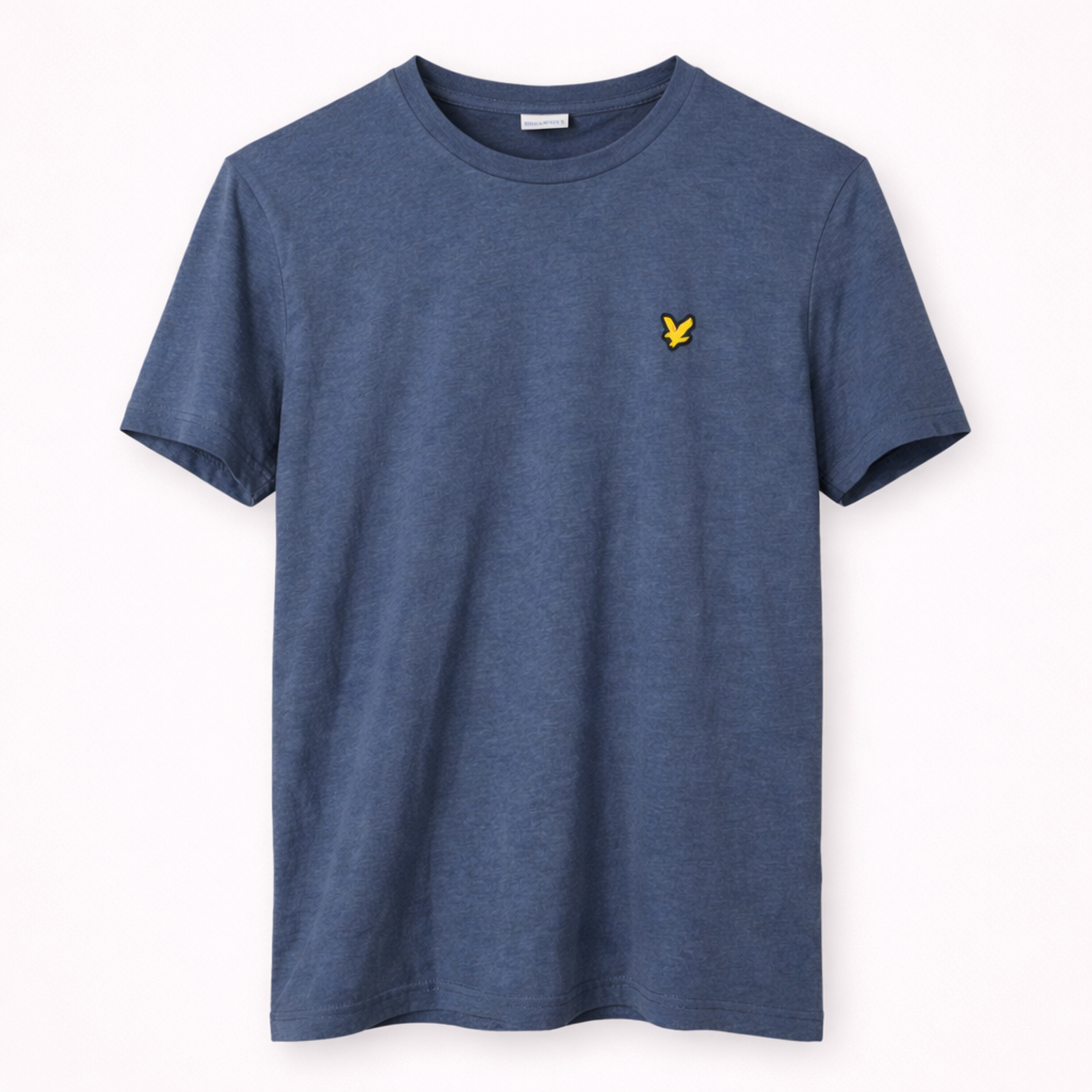 Pre-loved Lyle & Scott Classic Blue T-Shirt - M