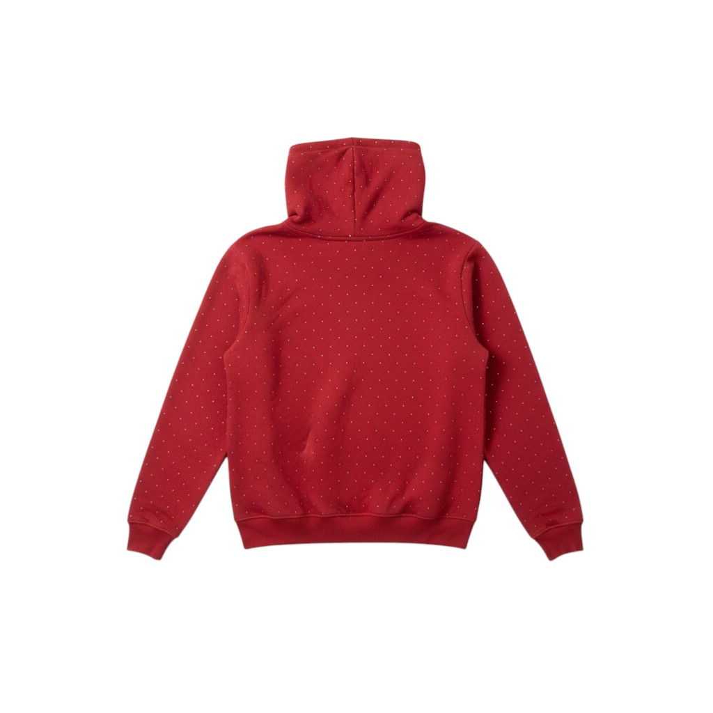 Pre-loved Boohoo Man Red 'Official' Studded Hoodie -Size L