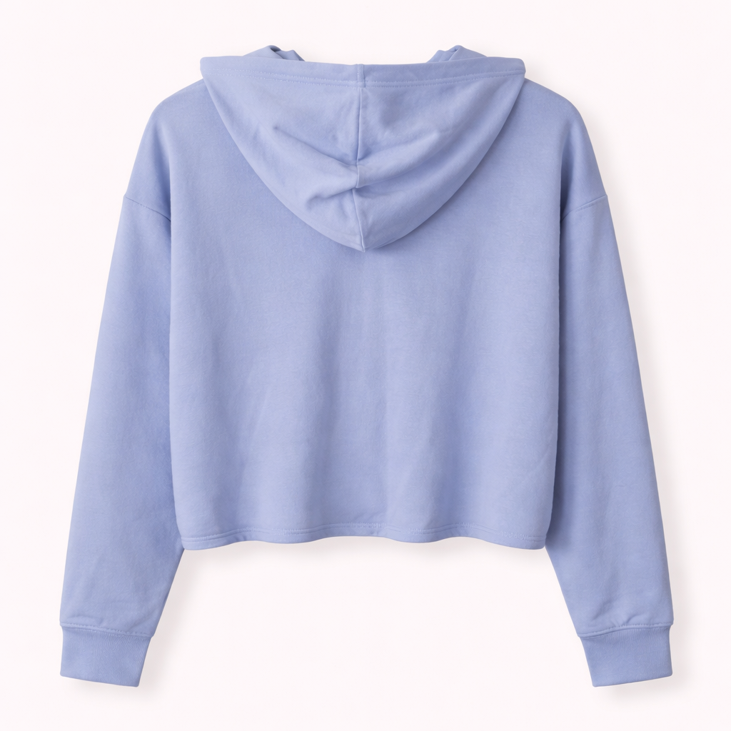 Under Armour Blue Cropped Sport Hoodie - Size 10(S)