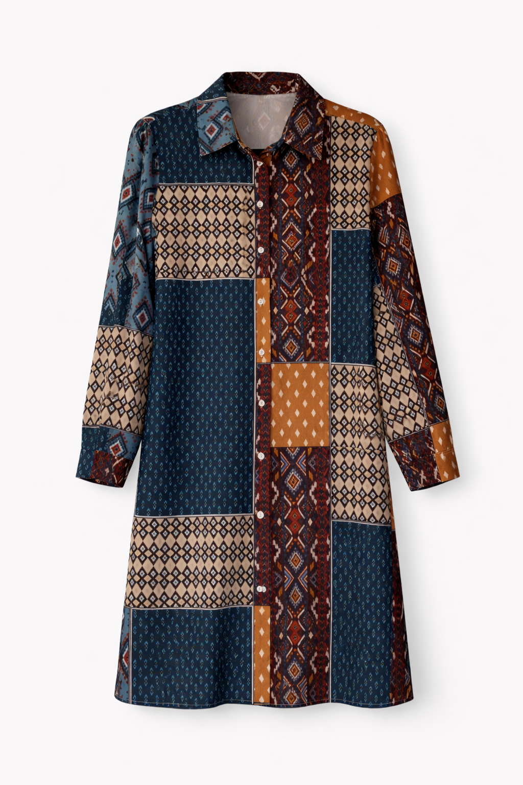 Pre- loved Patchwork Long dress - L