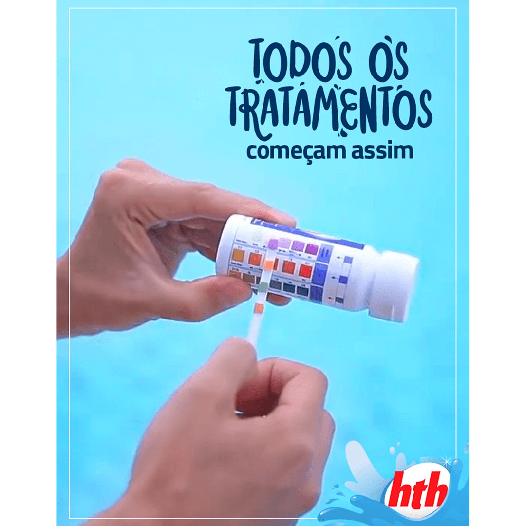 Fita Teste Cloro/pH/Alcalinidade - HTH