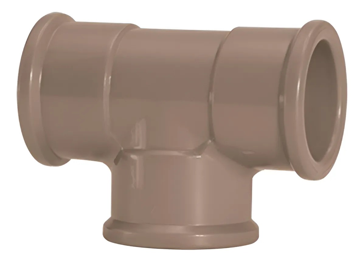 Te PVC Marrrom 50mm - AMANCO