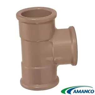 Te PVC Marrrom 50mm - AMANCO