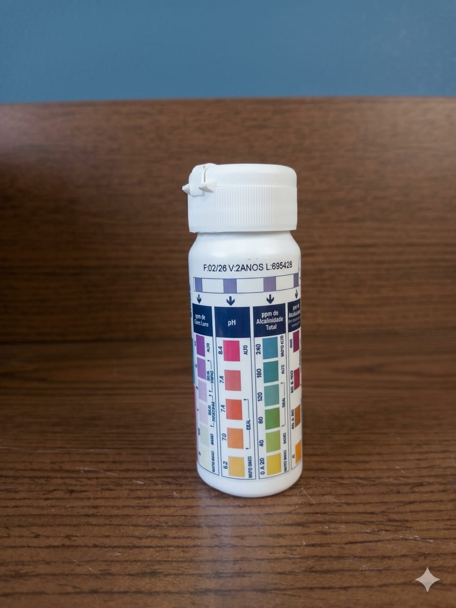 Fita Teste Cloro/pH/Alcalinidade - HTH