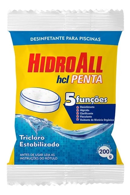 Pastilha de Cloro - HidroAll 200g