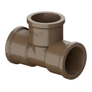 Te PVC Marrrom 50mm - TIGRE