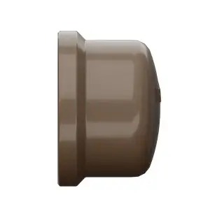 Tampão Cap PVC Marrom 50mm - TIGRE