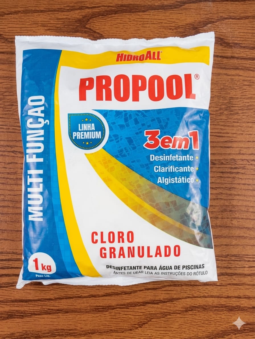 Cloro Granulado HidroAll ProPool 3 em 1 1kg - HidroAll
